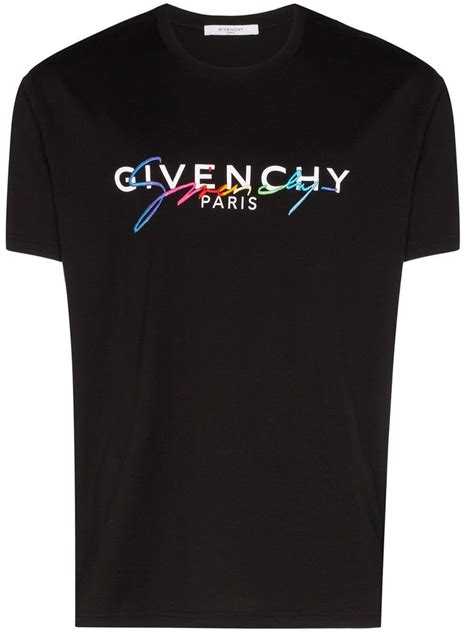 givenchy logo t-shirt|Givenchy Men's Embroidered Logo Classic T.